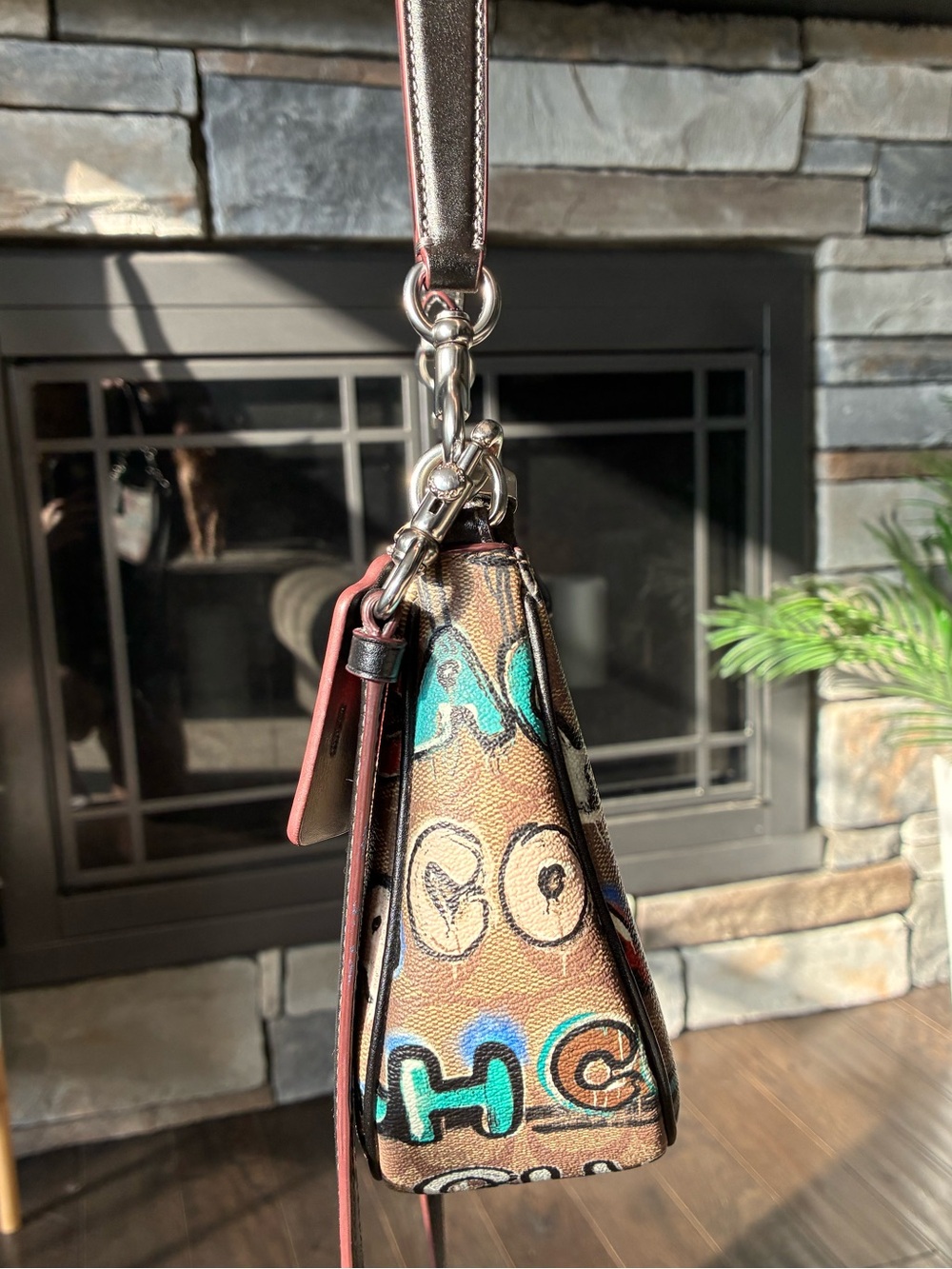 Coach X Mint + Serf Teri Shoulder Crossbody Bag, Graffiti, CM096 - Picture 8 of 14